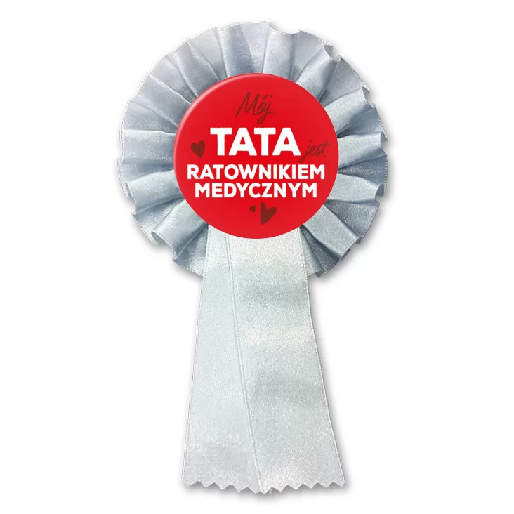 przypinka kotylion Mój tata jest ratownikiem medycznym