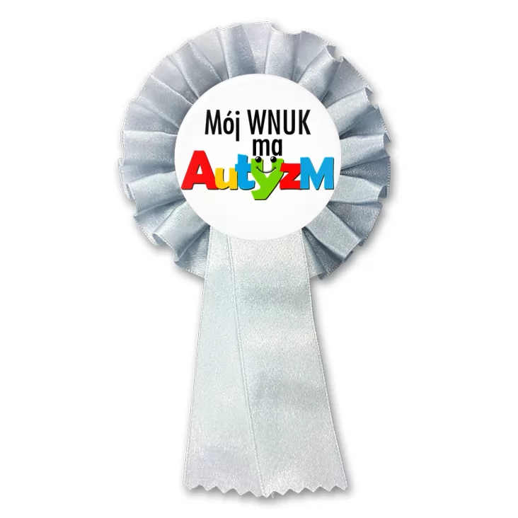 przypinka kotylion Mój wnuk ma autyzm