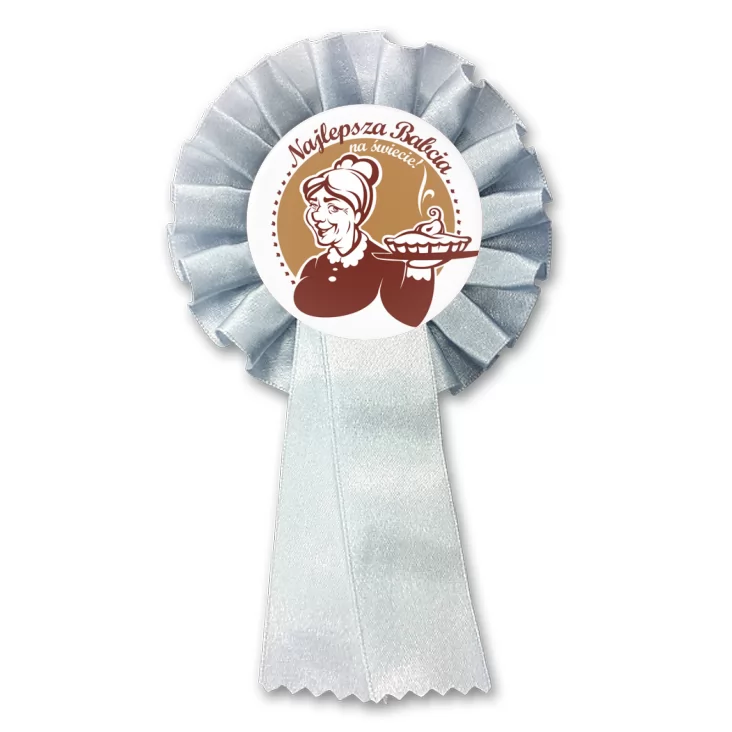 przypinka kotylion Najlepsza Babcia na świecie