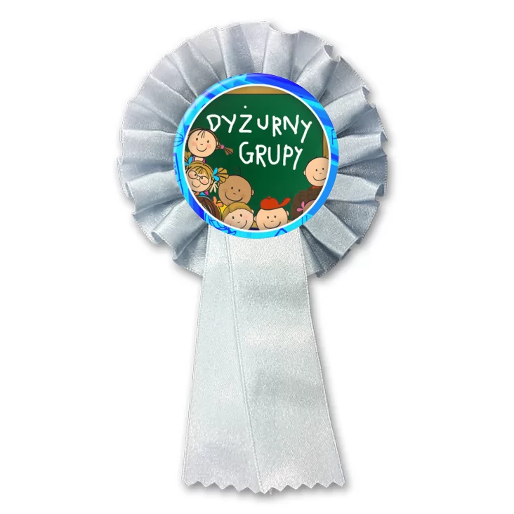 przypinka kotylion Dyżurny grupy obwódka