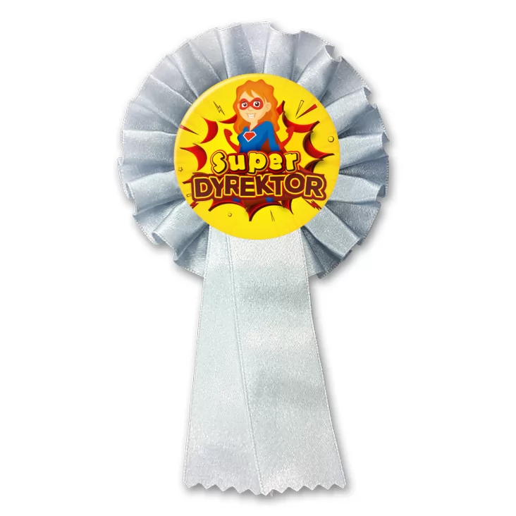 przypinka kotylion Super Dyrektor Superwoman