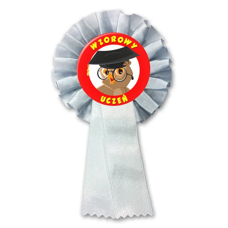 przypinka kotylion Wzorowy Uczeń