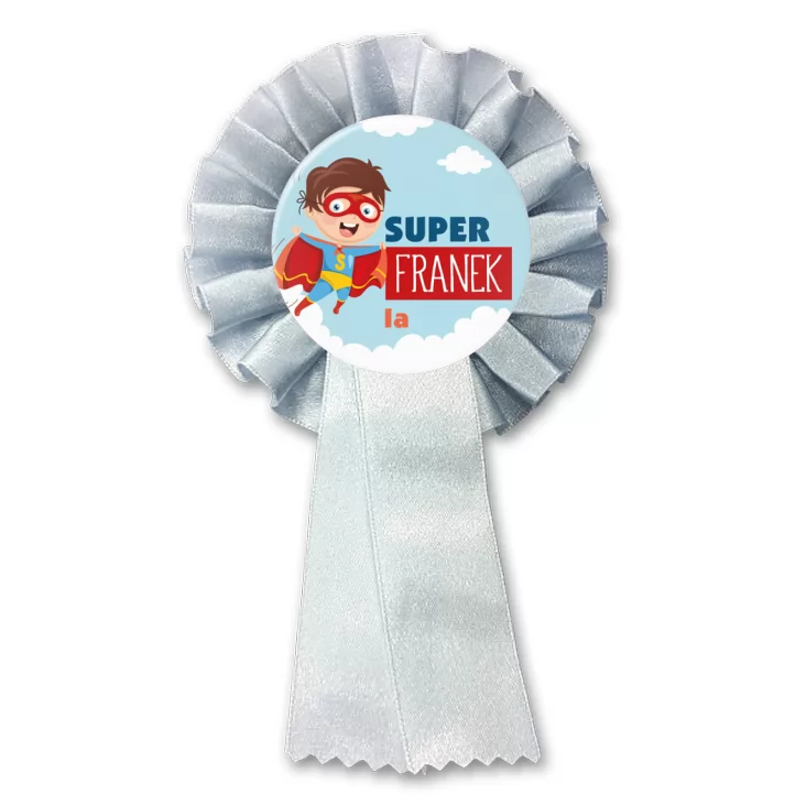 przypinka kotylion Super chłopak z imieniem Dzień Chłopaka