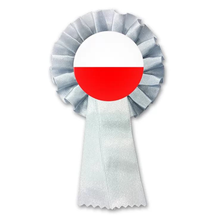przypinka kotylion Polska biało-czerwona flaga
