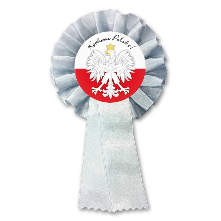 przypinka kotylion Kocham Polskę!