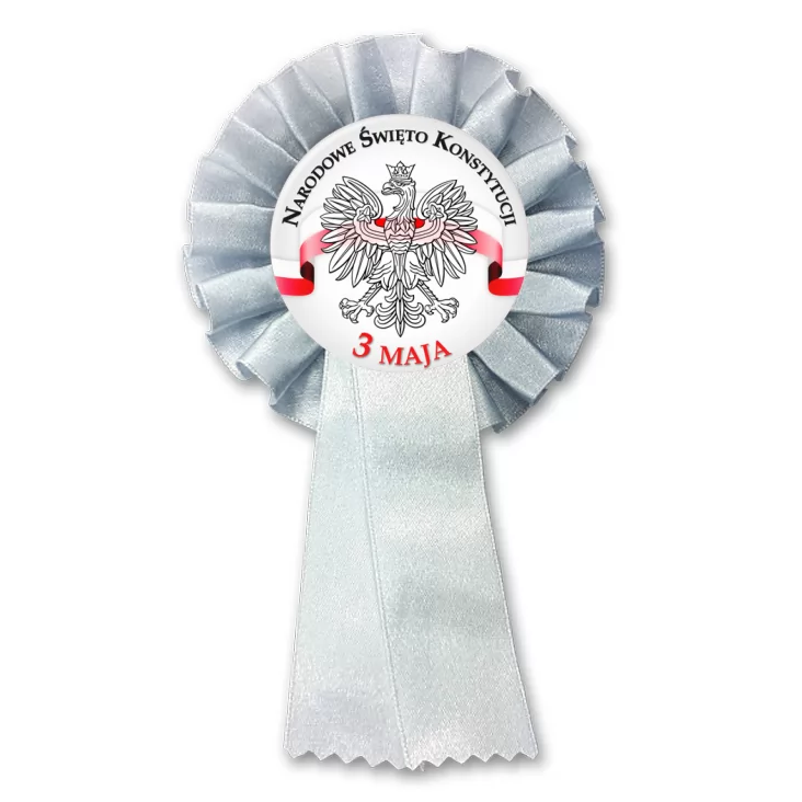 przypinka kotylion 3 maja Narodowe Święto Konstytucji wstęga