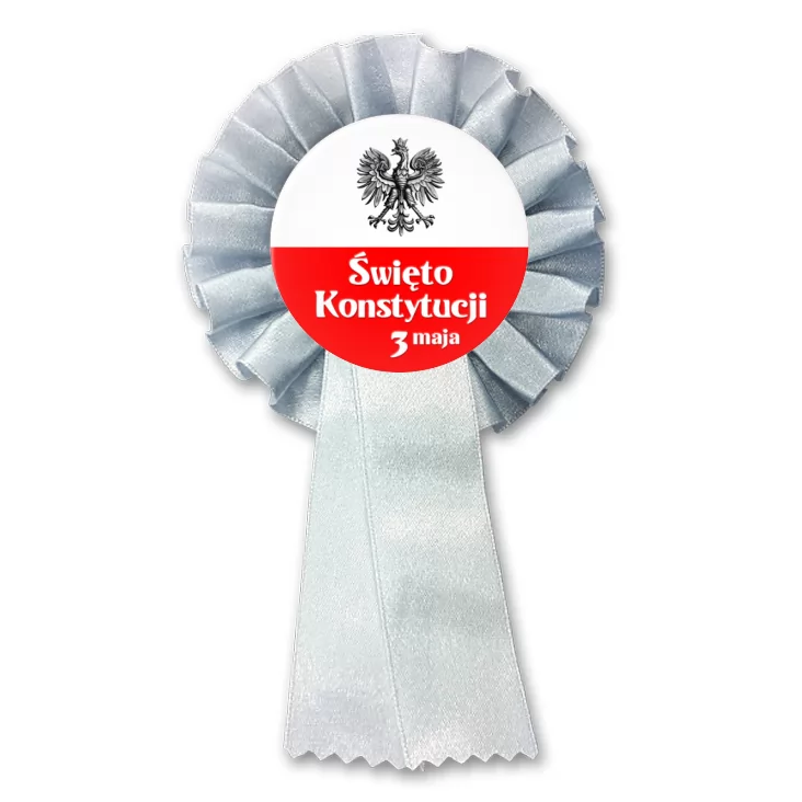 przypinka kotylion Biało-czerwona flaga Narodowe Święto Konstytucji 3 maja
