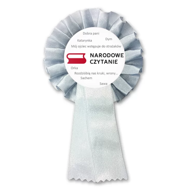 przypinka kotylion Narodowe czytanie
