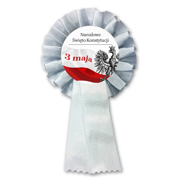 przypinka kotylion Narodowe Święto Konstytucji 3 maja flaga z orzełkiem