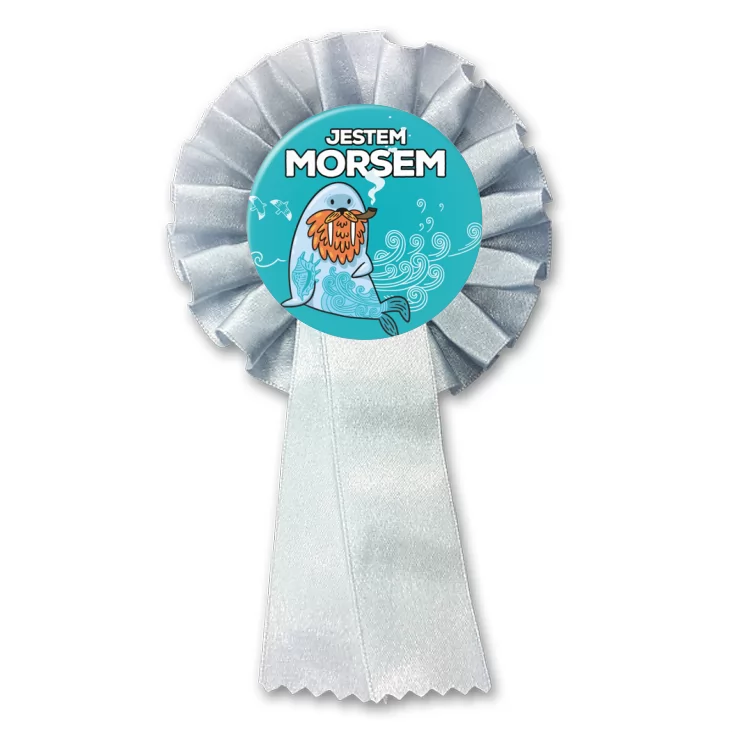 przypinka kotylion Jestem morsem z fajką