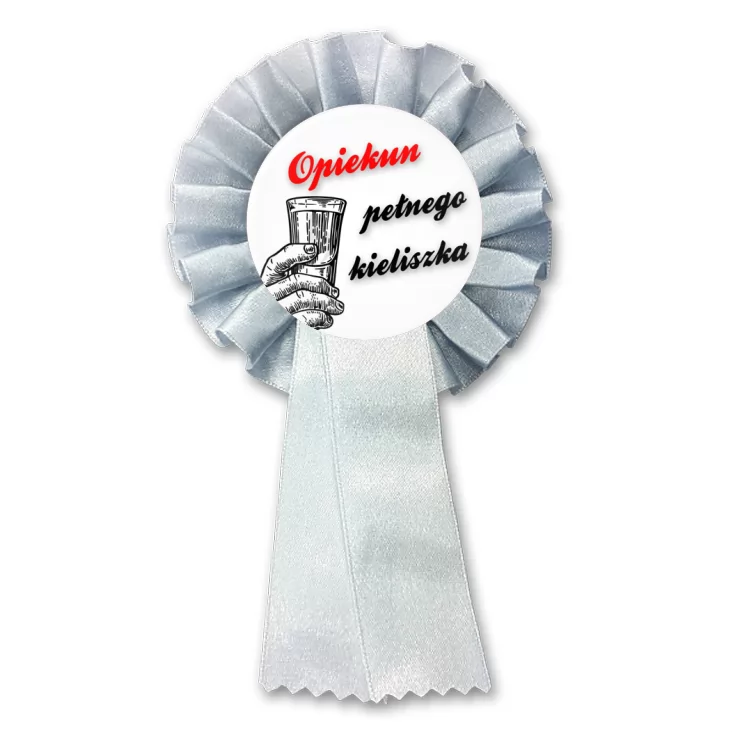 przypinka kotylion Opiekun pełnego kieliszka