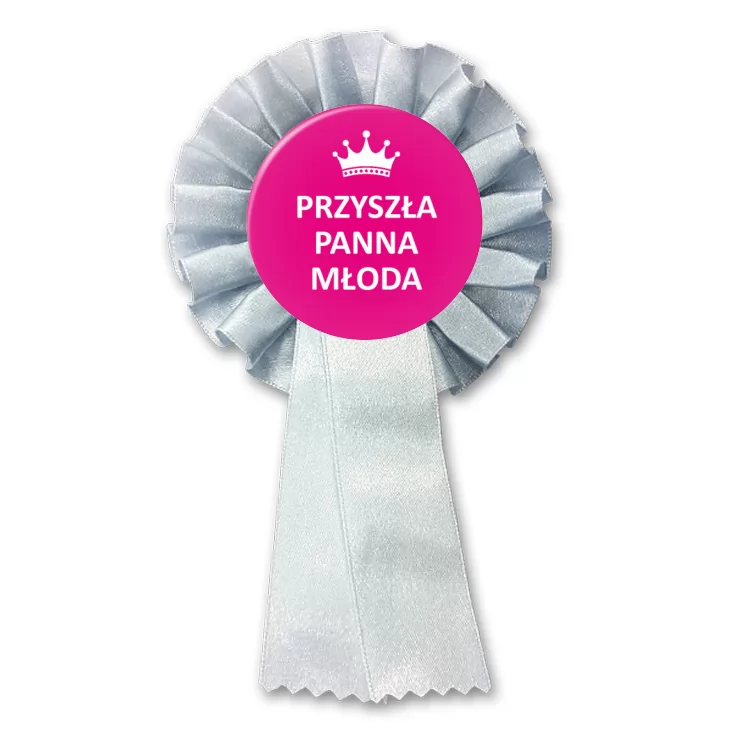 przypinka kotylion Przyszła Panna Młoda