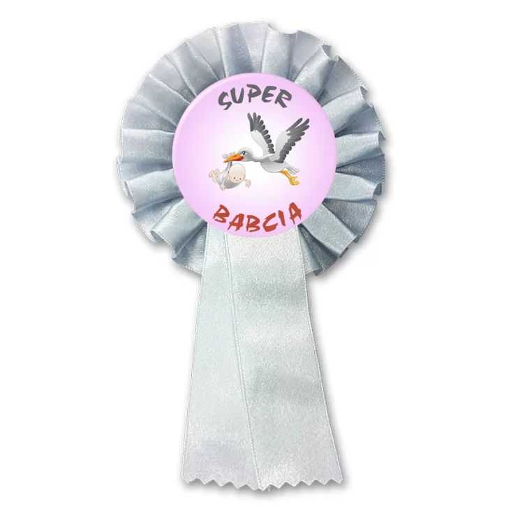 przypinka kotylion Super Babcia