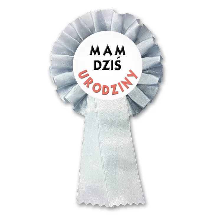 przypinka kotylion Mam dziś urodziny