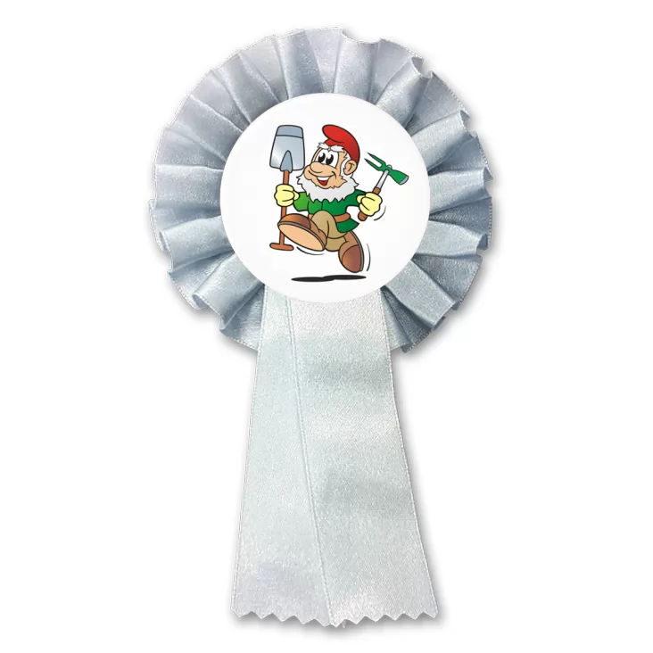przypinka kotylion Krasnal z łopatą