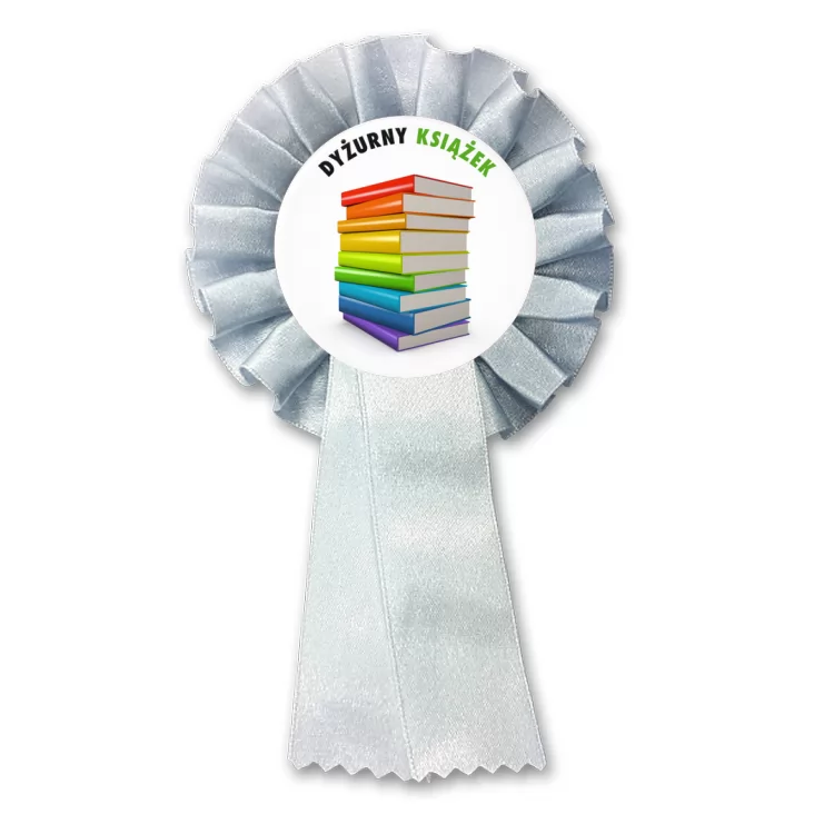 przypinka kotylion Dyżurny książek