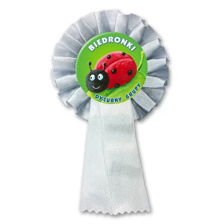 przypinka kotylion Dyżurny grupy biedronki