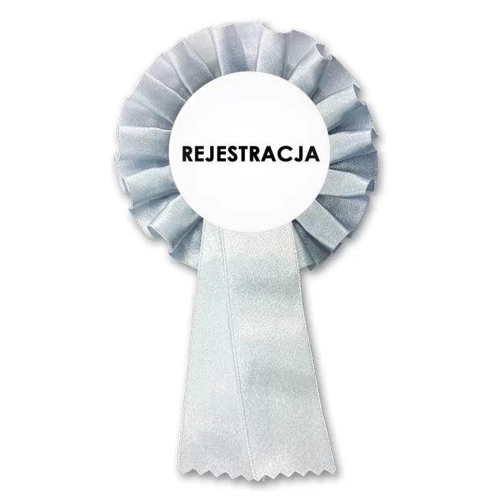 przypinka kotylion Rejestracja