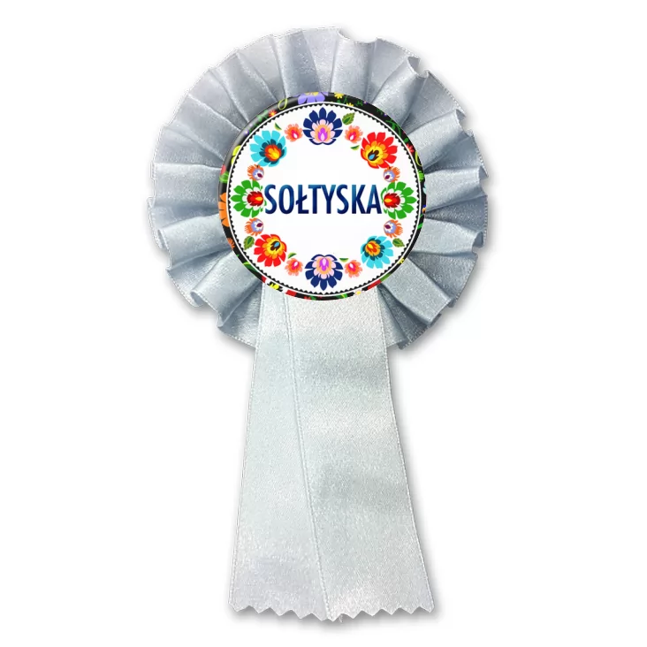 przypinka kotylion Sołtyska folk