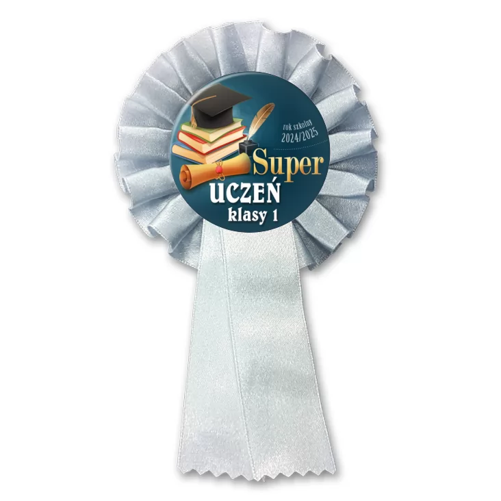 przypinka kotylion Super uczeń klasy 1