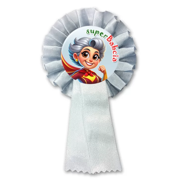 przypinka kotylion superBabcia