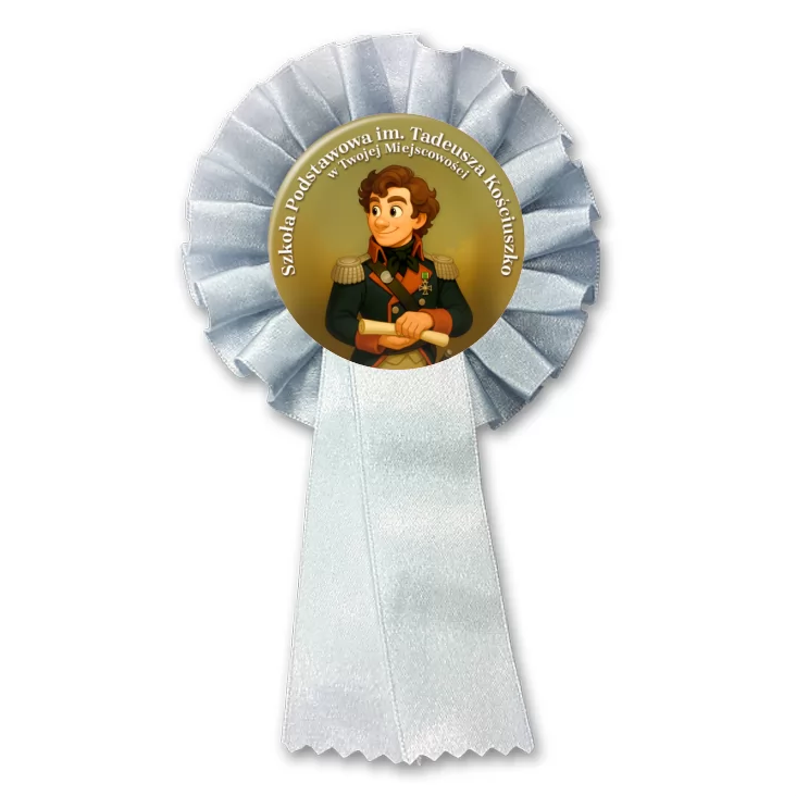 przypinka kotylion Szkoła im. Tadeusza Kościuszko