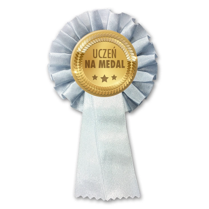 przypinka kotylion Uczeń na medal złoty medal