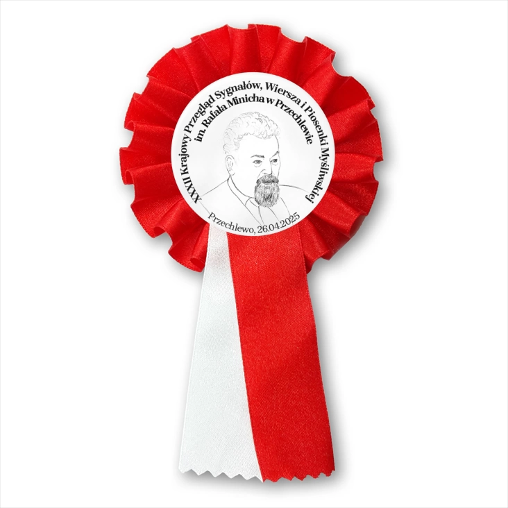 przypinka kotylion XXXII Krajowy Przegląd w Przechlewie
