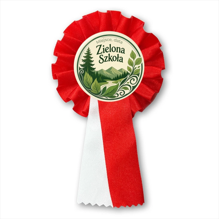 przypinka kotylion Zielona Szkoła