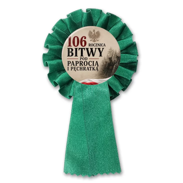 przypinka kotylion 106. rocznica Bitwy pod Paprocią