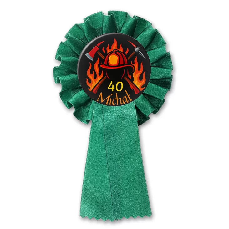 przypinka kotylion 40 urodziny strażaka