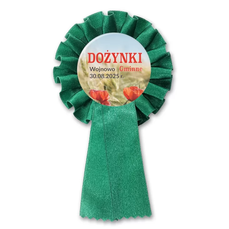 przypinka kotylion Dożynki Gminne Wojnowo 2025