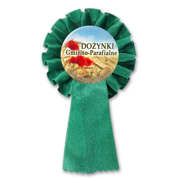 przypinka kotylion Dożynki Gminno-Parafialne Wólka Kańska