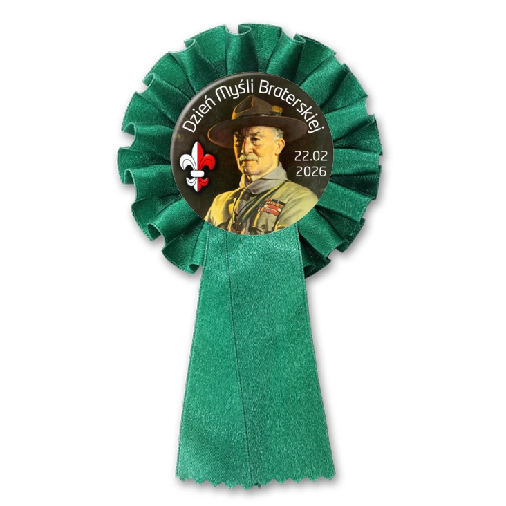 przypinka kotylion Dzień Myśli Braterskiej Robert Boden Powell