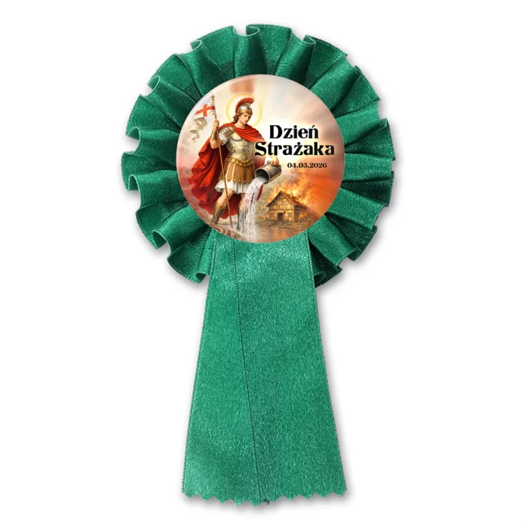 przypinka kotylion Dzień Strażaka Patron strażaków św. Florian