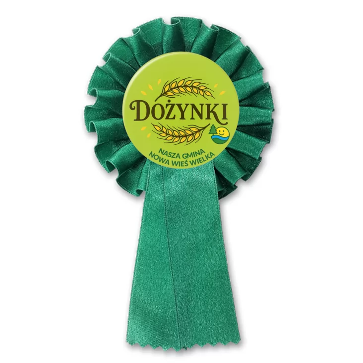 przypinka kotylion Gmina Nowa Wieś Wielka Dożynki
