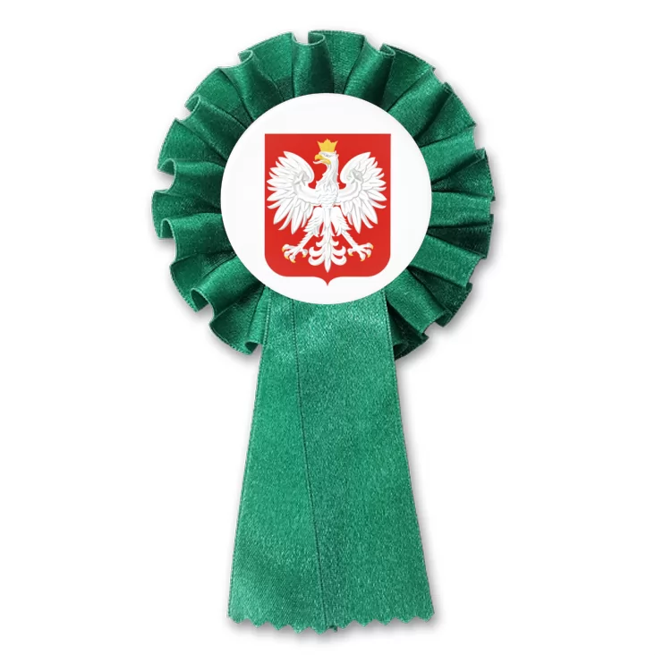 przypinka kotylion Godło Polski Orzeł w koronie
