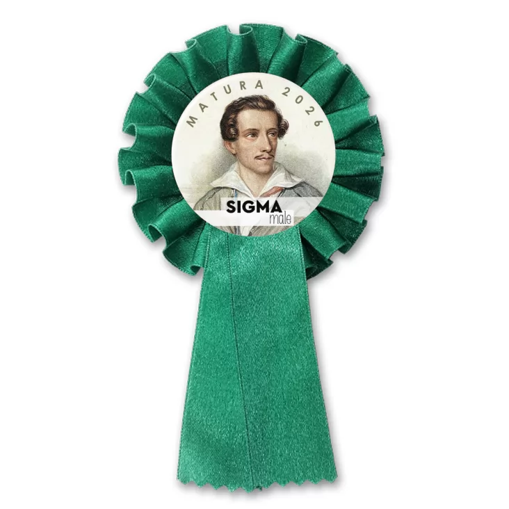 przypinka kotylion Matura Słowacki sigma male