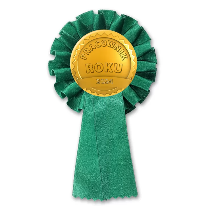 przypinka kotylion Medal pracownik roku