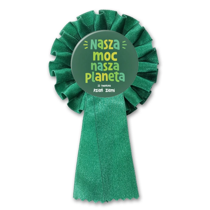 przypinka kotylion Nasza moc, nasza planeta