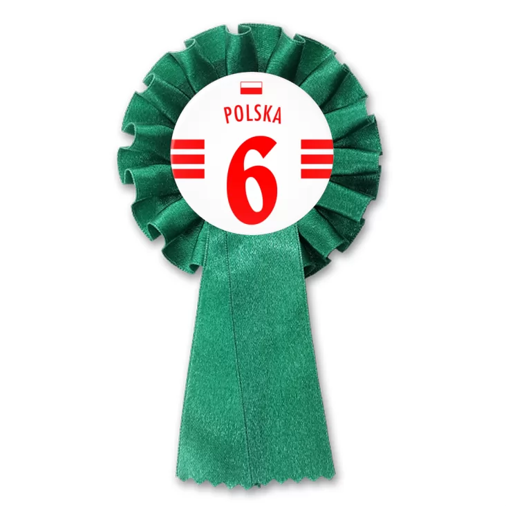 przypinka kotylion Numer sześć