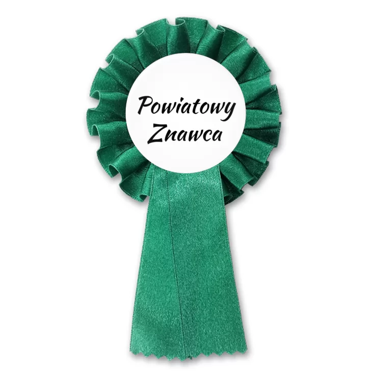 przypinka kotylion Powiatowy znawca