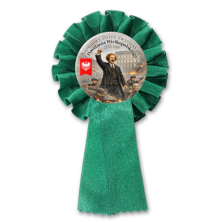 przypinka kotylion Powstanie Wielkopolskie Ignacy Jan Paderewski z powstańcami