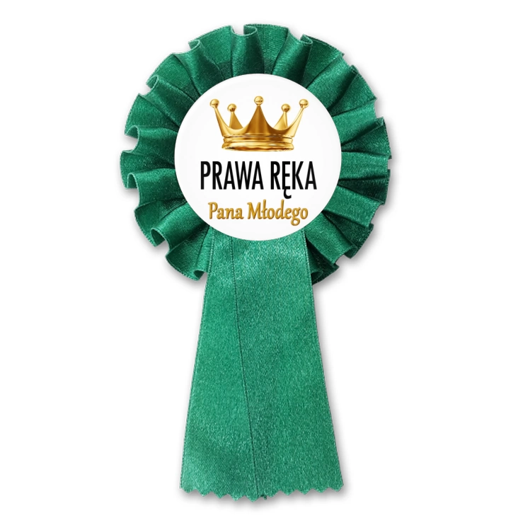 przypinka kotylion Prawa ręka Pana Młodego