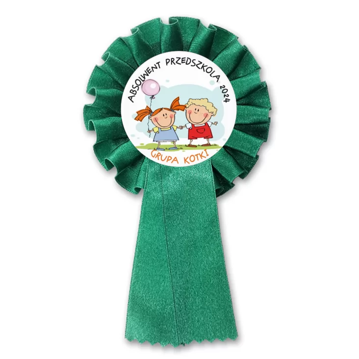 przypinka kotylion Absolwent Przedszkola - grupa kotki