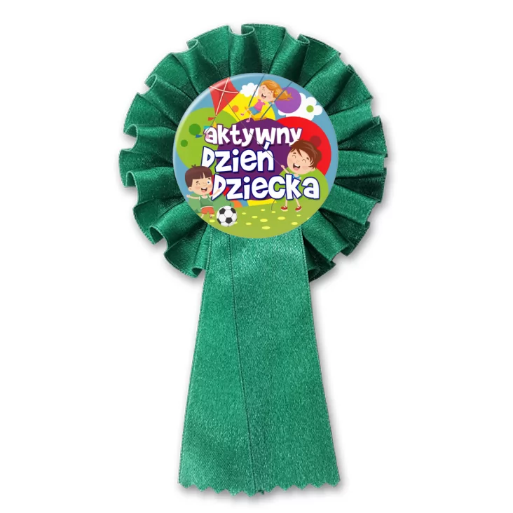 przypinka kotylion Aktywny Dzień Dziecka
