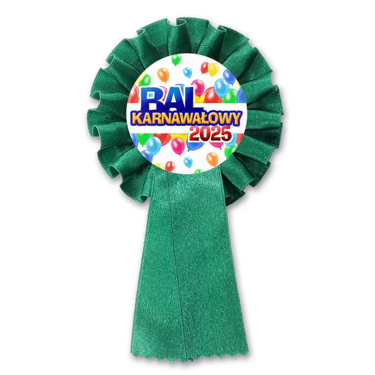 przypinka kotylion Bal Karnawałowy w balonach