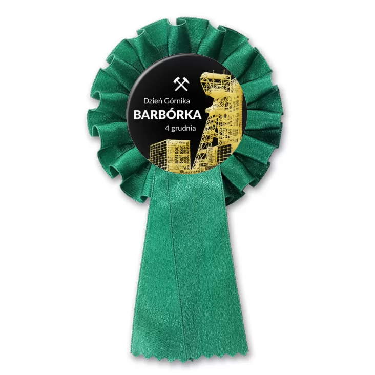 przypinka kotylion Barbórka Dzień Górnika
