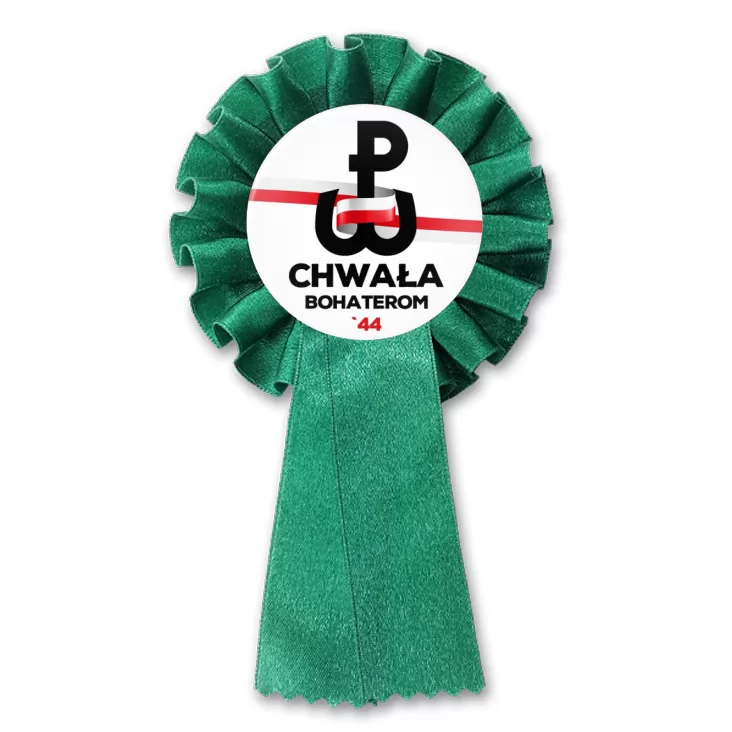 przypinka kotylion Chwała Bohaterom Powstania Warszawskiego