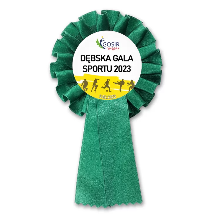 przypinka kotylion Dębska Gala Sportu 2023